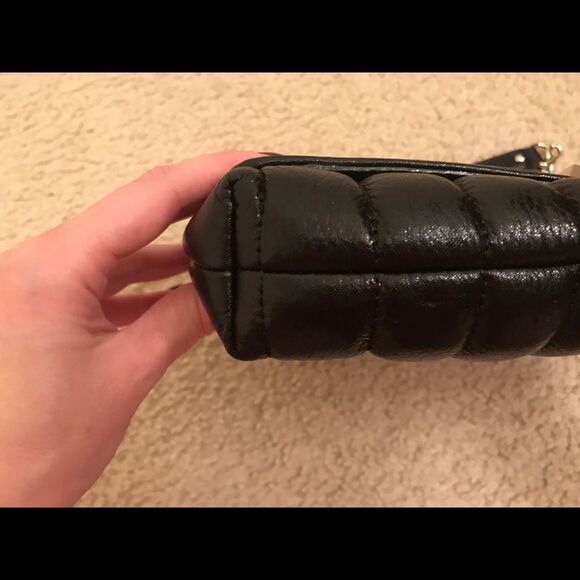 Kate Spade Coast Evangeline Black Leather Bag with Gold Chain Strap - Picture 6 of 8